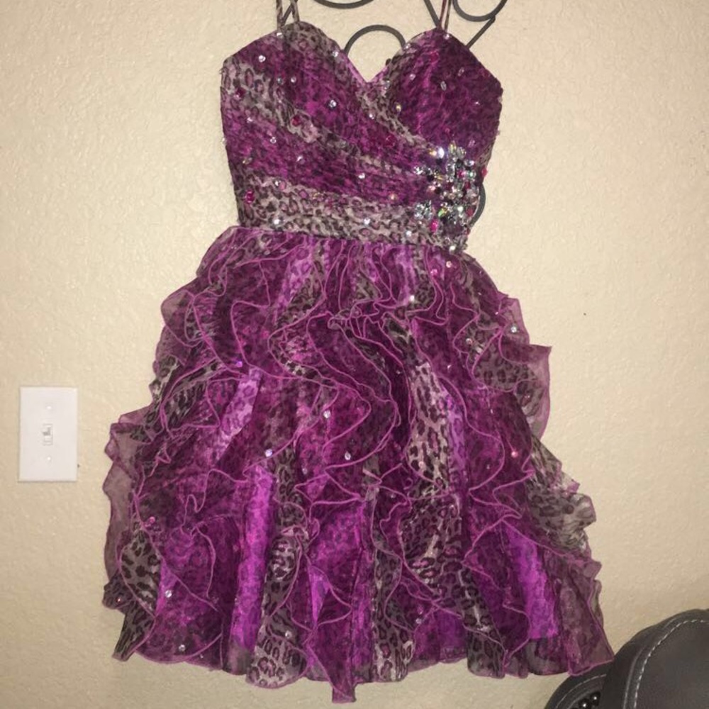 Purple prom dress